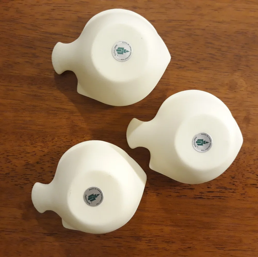 Vintage PartyLite Aqua Pals Bisque Porcelain Candle Floater - Fish Candle Holder